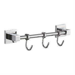 Планка с крючками для полотенец Haiba хром (HB8615-3) HB8615-3