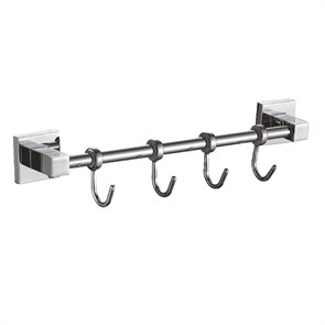 Планка с крючками для полотенец Haiba хром (HB8615-4) HB8615-4