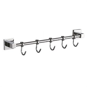 Планка с крючками для полотенец Haiba хром (HB8615-5) HB8615-5