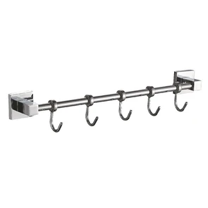 Планка с крючками для полотенец Haiba хром (HB8615-5) HB8615-5