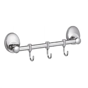 Планка с крючками для полотенец Haiba хром (HB1615-3) HB1615-3