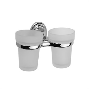 Стакан для ванной комнаты двойной Haiba хром (HB1508) HB1508
