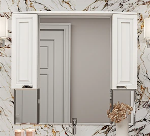 {{photo.Alt || photo.Description || 'Терра -110 зеркало-шкаф белый'}}