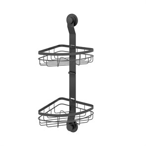 {{photo.Alt || photo.Description || 'Двухъярусная угловая полка, проволока стальная, черный матовый, Easy, Milardo, EASCWS2M44'}}