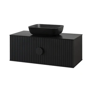 {{photo.Alt || photo.Description || 'RICHARD -105 Тумба подвесная 2 дв. черный / столешница / раковина'}}