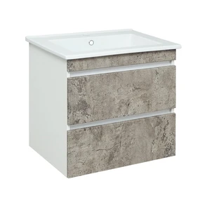 {{photo.Alt || photo.Description || 'Тумба под раковину Runo подвесная серый бетон (под умывальник Оскар 65 Оскар 65) Манхэттен 65 (00-00001018)'}}
