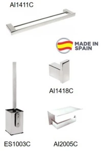 {{photo.Alt || photo.Description || 'Набор аксессуаров для ванной комнаты Mediclinics MED2027C'}}