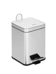 {{photo.Alt || photo.Description || 'Ведро для мусора Mediclinics PP1206c, 6л., с педалью, квадратное, материал: сталь, поверхность: глянцевая, цвет: хром'}}