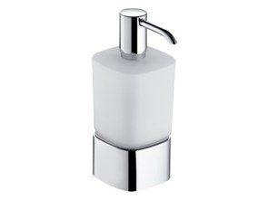 {{productViewItem.photos[photoViewList.activeNavIndex].Alt || productViewItem.photos[photoViewList.activeNavIndex].Description || 'Дозатор для жидкого мыла Keuco ELEGANCE 11654019001 в комплекте с держателем и насосиком, настольный, матовое стекло/хром'}}