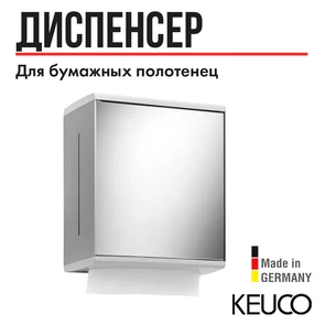 {{photo.Alt || photo.Description || 'САНКЦИЯ! KEUCO MOLL Дозатор бумажных полотенец, петли справа, алюминий анодированный/белый'}}