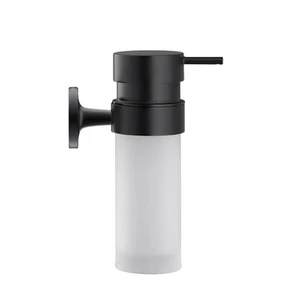 {{photo.Alt || photo.Description || 'Дозатор для жидкого мыла Duravit Starck T 0099354600 в комплекте с держателем, матовое стекло, черный матовый'}}