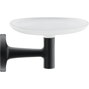 {{photo.Alt || photo.Description || 'Мыльница для ванной Duravit Starck T 0099334600, матовое стекло, с держателем, латунь, черный матовый'}}