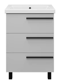 {{photo.Alt || photo.Description || 'Ненси - 60 Тумба напольная  3 ящ. серая мат. эмаль + раковина'}}