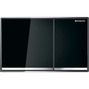{{photo.Alt || photo.Description || '115.081.SJ.1 Смывная клавиша Geberit Omega60, двойной смыв, заподлицо: черный, зеркальное покрытие, глянцевый хром'}}