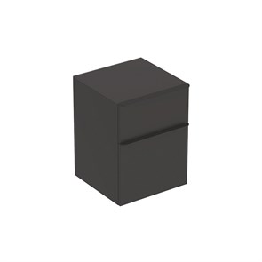 {{photo.Alt || photo.Description || 'Geberit Smyle Square Боковой шкафчик низкий с двумя выдвижными ящиками, темно-серый матовый 500.357.JK.1'}}