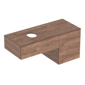 {{photo.Alt || photo.Description || 'Шкафчик для накладной раковины Geberit VariForm, с тремя выдвижными ящиками и сифоном: B=120см, H=55см, T=51см, Пекан / Меламин, древесная структура 501.186.00.1'}}