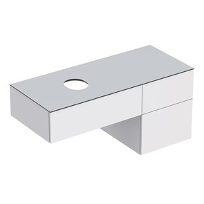 {{photo.Alt || photo.Description || 'Шкафчик для накладной раковины Geberit VariForm, с тремя выдвижными ящиками и сифоном: B=120см, H=55см, T=51см, белый / лакированный глянцевый, белый / матовый 501.183.00.1'}}