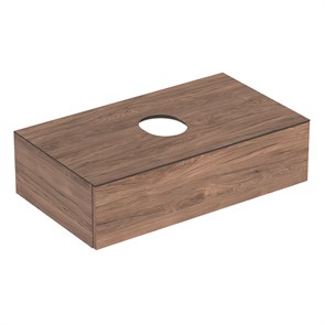 {{photo.Alt || photo.Description || 'Шкафчик для накладной раковины Geberit VariForm, с одним выдвижным ящиком, полкой и сифоном: B=90см, H=23.5см, T=51см, Пекан / Меламин, древесная структура 501.168.00.1'}}