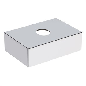 {{photo.Alt || photo.Description || 'Шкафчик для накладной раковины Geberit VariForm, с одним выдвижным ящиком, полкой и сифоном: B=75см, H=23.5см, T=51см, белый / лакированный глянцевый, белый / матовый 501.159.00.1'}}