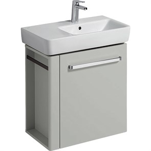 {{photo.Alt || photo.Description || 'Geberit Renova Compact Шкафчик под раковину, 590х604х337 мм, с держателем для полотенец слева, корпус светло-серый матовый, фасад светло-серый глянец 862266000'}}