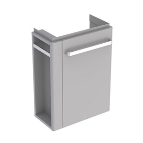 {{photo.Alt || photo.Description || 'Geberit Renova Compact Шкафчик под раковину, 448х604х222 мм, с держателем для полотенец слева корпус светло-серый матовый, фасад светло-серый глянец 862251000'}}