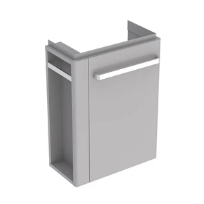 {{photo.Alt || photo.Description || 'Geberit Renova Compact Шкафчик под раковину, 448х604х222 мм, с держателем для полотенец слева корпус светло-серый матовый, фасад светло-серый глянец 862251000'}}