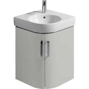 {{photo.Alt || photo.Description || 'Geberit Renova Compact Шкафчик под раковину угловой, 690х604 мм, длина стороны 482 мм, корпус светло-серый матовый, фасад светло-серый глянец 862151000'}}