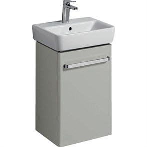 {{photo.Alt || photo.Description || 'Geberit Renova Compact Шкафчик под раковину, 400х604х310 мм, крепление дверей справа/слева, корпус светло-серый матовый, фасад светло-серый глянец 862046000'}}