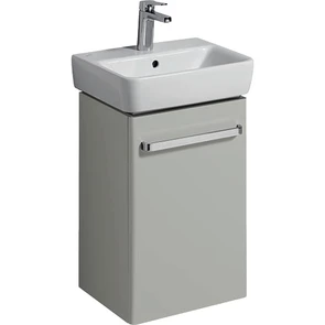 {{photo.Alt || photo.Description || 'Geberit Renova Compact Шкафчик под раковину, 400х604х310 мм, крепление дверей справа/слева, корпус светло-серый матовый, фасад светло-серый глянец 862046000'}}