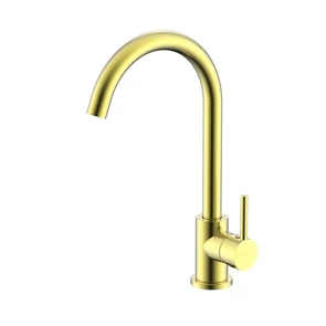 {{photo.Alt || photo.Description || 'Смеситель Splenka S201.40.03 для кухни высокий С-образный поворотный излив, сатин золотой'}}