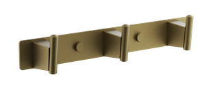 Планка с 3-мя крючками BELZ брашированное золото (B91315-3) B91315-3