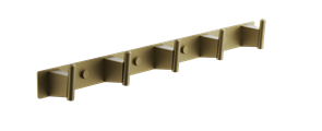 Планка с 5-ю крючками BELZ брашированное золото (B91315-5) B91315-5