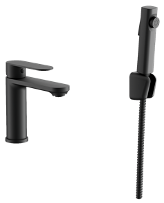 {{photo.Alt || photo.Description || 'Смеситель для раковины BELZ с гигиенической лейкой черный (B12713-7)'}}