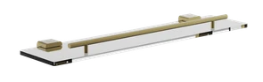 Полка стеклянная BELZ брашированное золото (B90807) B90807