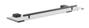Полка стеклянная BELZ черный (B90907) B90907