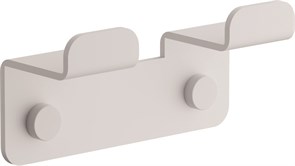 Планка с 2-мя крючками BELZ цвет: белый (B9002-8) B9002-8