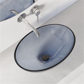 {{photo.Alt || photo.Description || 'Раковина накладная прозрачная ABBER Kristall AT2802Saphir синяя'}}