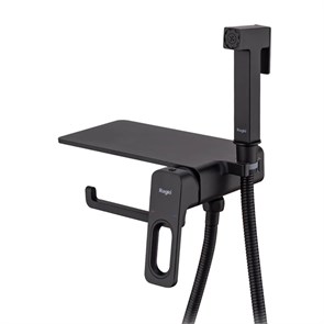 {{photo.Alt || photo.Description || 'Смеситель Raglo с гигиеническим душем встраиваемый с полкой и держателем бумаги, черный (R51.55.06)'}}