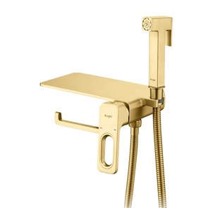 {{photo.Alt || photo.Description || 'Смеситель Raglo с гигиеническим душем встраиваемый с полкой и держателем бумаги, сатин золотой (R51.55.03)'}}