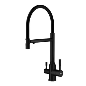 {{photo.Alt || photo.Description || 'Смеситель Raglo R81.63.06 для кухни под фильтр съёмный гибкий излив  с магнитным фиксатором, черный'}}