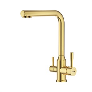 {{photo.Alt || photo.Description || 'Смеситель Raglo для кухни с подключением к фильтру излив поворотный, сатин золотой (R81.61.03)'}}