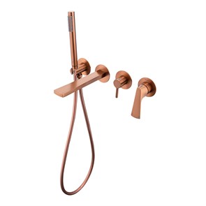 {{photo.Alt || photo.Description || 'Смеситель Raglo для ванны и душа встраиваемый излив монолитный 20 см, матовая медь (R07.32.33)'}}