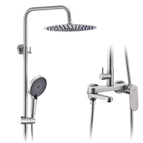 {{photo.Alt || photo.Description || 'Душевая система Raglo для ванны и душа излив поворотный 15 см, сатин (R10.24.05)'}}