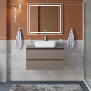 {{photo.Alt || photo.Description || 'Тумба со столешницей подвесная BelBagno KRAFT 90 Бежевый матовый, столешница KEP-90-MNO'}}