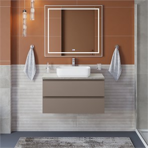 {{photo.Alt || photo.Description || 'Тумба со столешницей подвесная BelBagno KRAFT 90 Бежевый матовый, столешница KEP-90-MGL'}}
