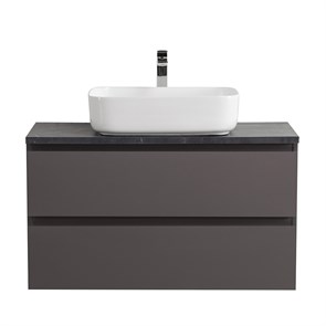 {{photo.Alt || photo.Description || 'Тумба со столешницей подвесная BelBagno KRAFT 100 Темно-Серый Матовый, столешница KEP-100-MNO'}}