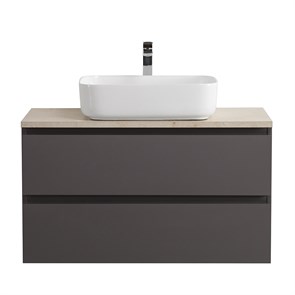 {{photo.Alt || photo.Description || 'Тумба со столешницей подвесная BelBagno KRAFT 100 Темно-Серый Матовый, столешница KEP-100-MCO'}}