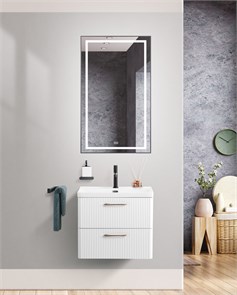 {{photo.Alt || photo.Description || 'Тумба с раковиной подвесная BelBagno DUE 60 Белый металлик, раковина белая'}}