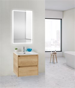 {{photo.Alt || photo.Description || 'Тумба с раковиной подвесная BelBagno KRAFT 39 50 Rovere Nebrasca Nature, раковина белая'}}