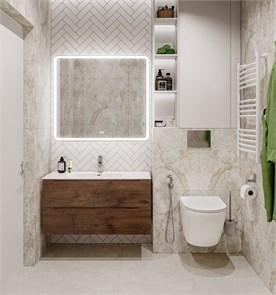 {{photo.Alt || photo.Description || 'Тумба с раковиной подвесная BelBagno ETNA 100 Rovere Moro, раковина белая'}}